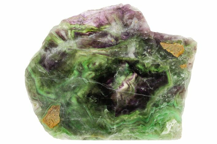 Colorful Polished Fluorite Slab - China #367873